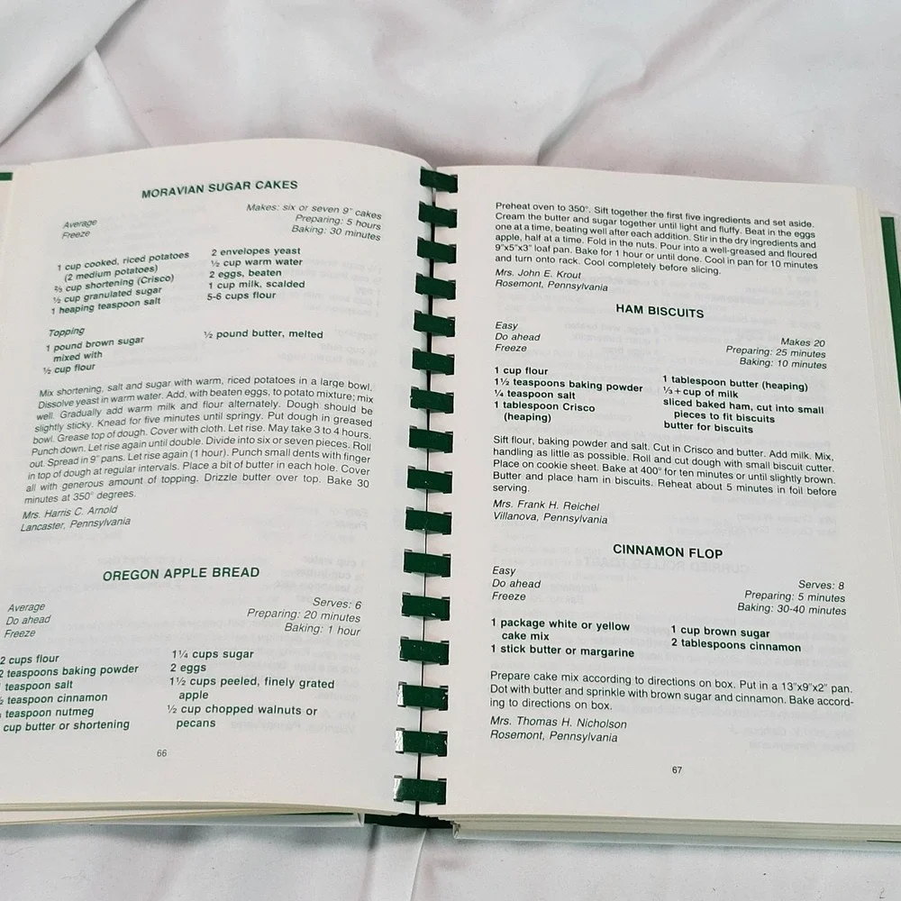 The Philadelphia Orchestra Cookbook 1980 8th Printing Spiral Bound Vintage